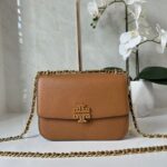 Tory Burch Britten Small Tan Silng Bag (With Box) - Accessories | Buy Online at Best Price