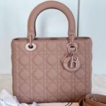 Dior Purplish Pink Matte Medium Lady Dior Handbag (With Box) - Accessories | Buy Online at Best Price