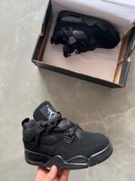 Jordan Retro 4 Shoes for Girls – Black - 7a first copy shoes | Buy Online at Best Price