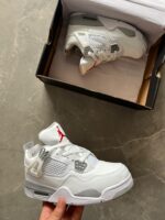 Jordan Retro 4 Shoes for Girls – White - 7a first copy shoes | Buy Online at Best Price
