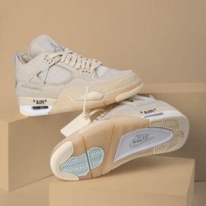 Nike Air Jordan Retro 4 OFF WHITE SAIL Sneakers