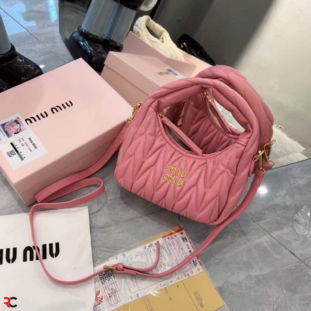 MIU MIU Wander Hobo Sling Bag – Pink
