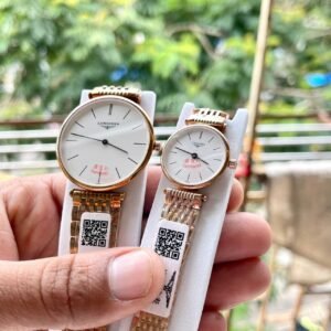 Longines Couple Watch with Rose Gold Strap - Accessories | Buy Online at Best Price