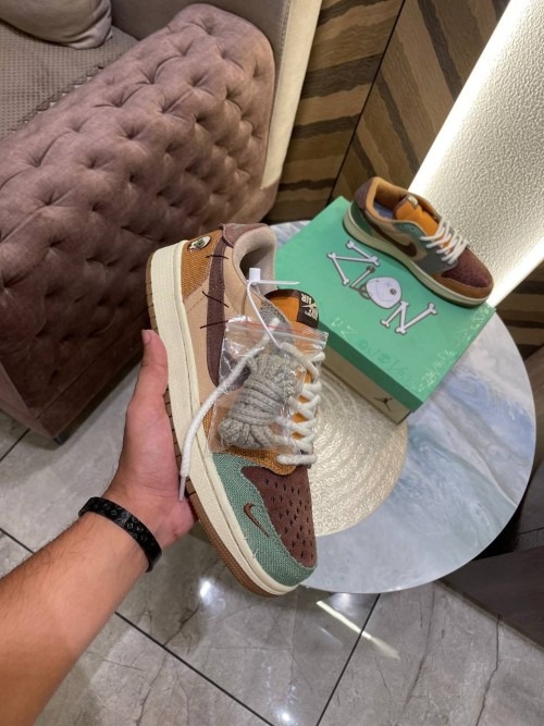 Zion Williamson x Air Jordan 1 Low Voodoo Sneakers