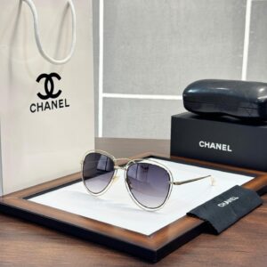 Chanel Wmns 9912 Gold Black Dc Sunglasses