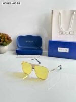 Gucci 0318 Gold Yellow Sunglasses - Accessories | Buy Online at Best Price