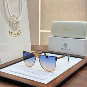 Versace 0238 Gold Blue DC Sunglasses