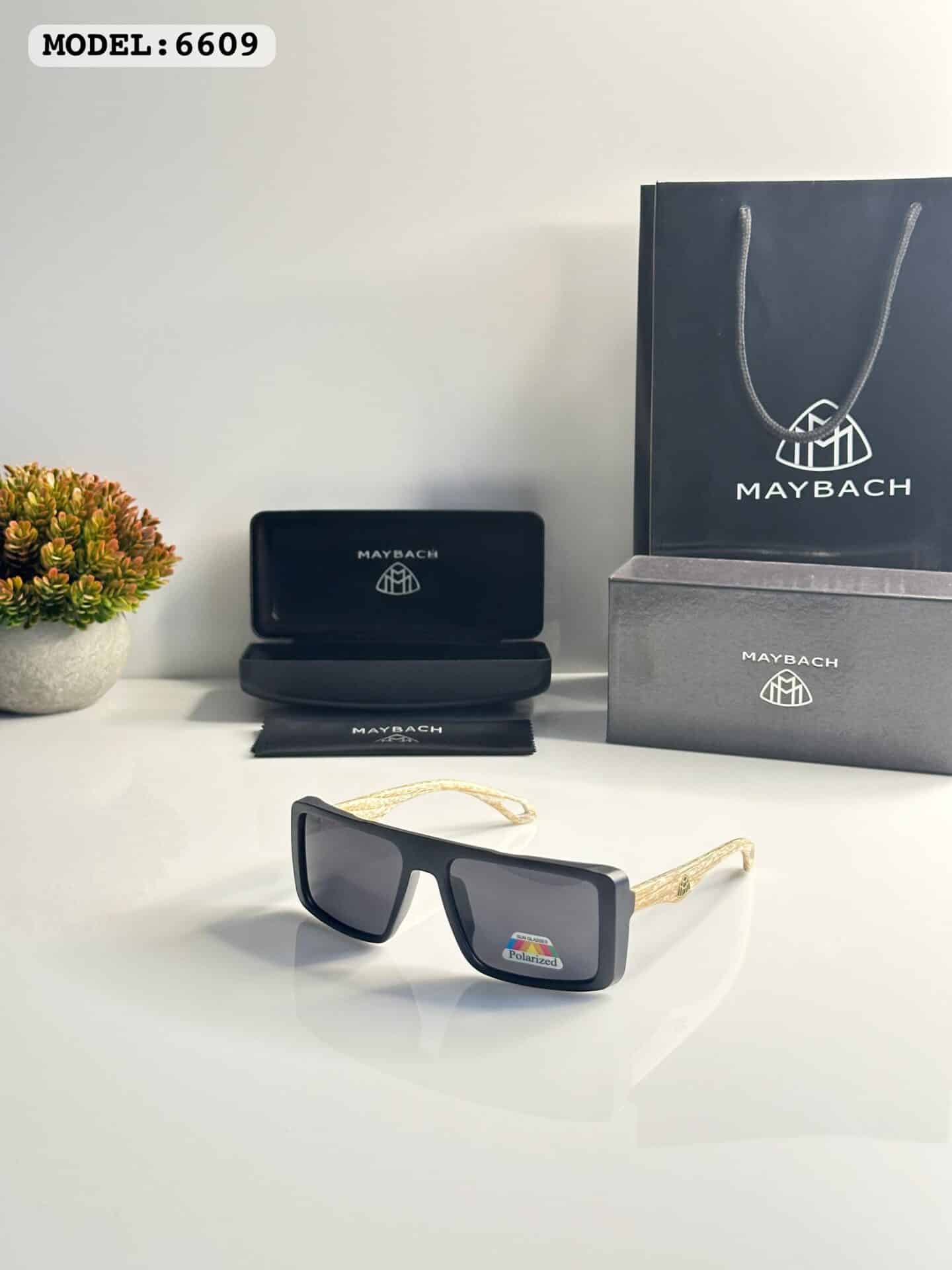 Maybach 6609 Wood Black Sunglasses