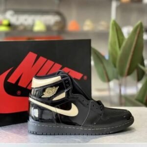 Air Jordan 1 Retro High Black Metallic Gold First Copy Shoes