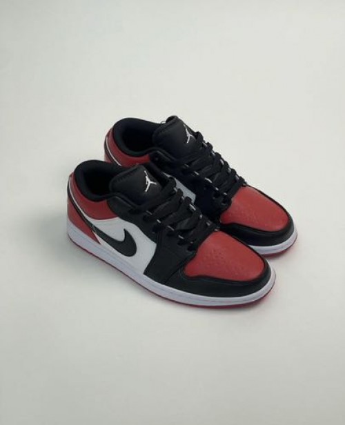 Nike Air Jordan 1 Low Bred Toe First Copy Shoes