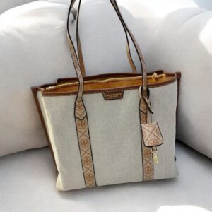 Tory Burch Perry Canvas Tote Bag