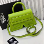 Karl Lagerfeld Typography Green Handbag (With Box) - Accessories | Buy Online at Best Price