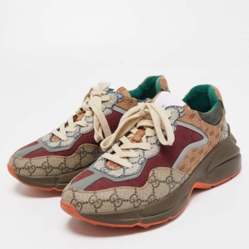 Gucci Multicolor GG Supreme 1 Copy Shoes