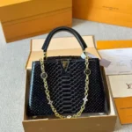 Louis Vuitton Capucines Black Croco Premium Handbag (With Box) - Accessories | Buy Online at Best Price