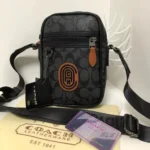 Coach Black Signature Crossbody Small Messenger Bag - Accessories | Buy Online at Best Price