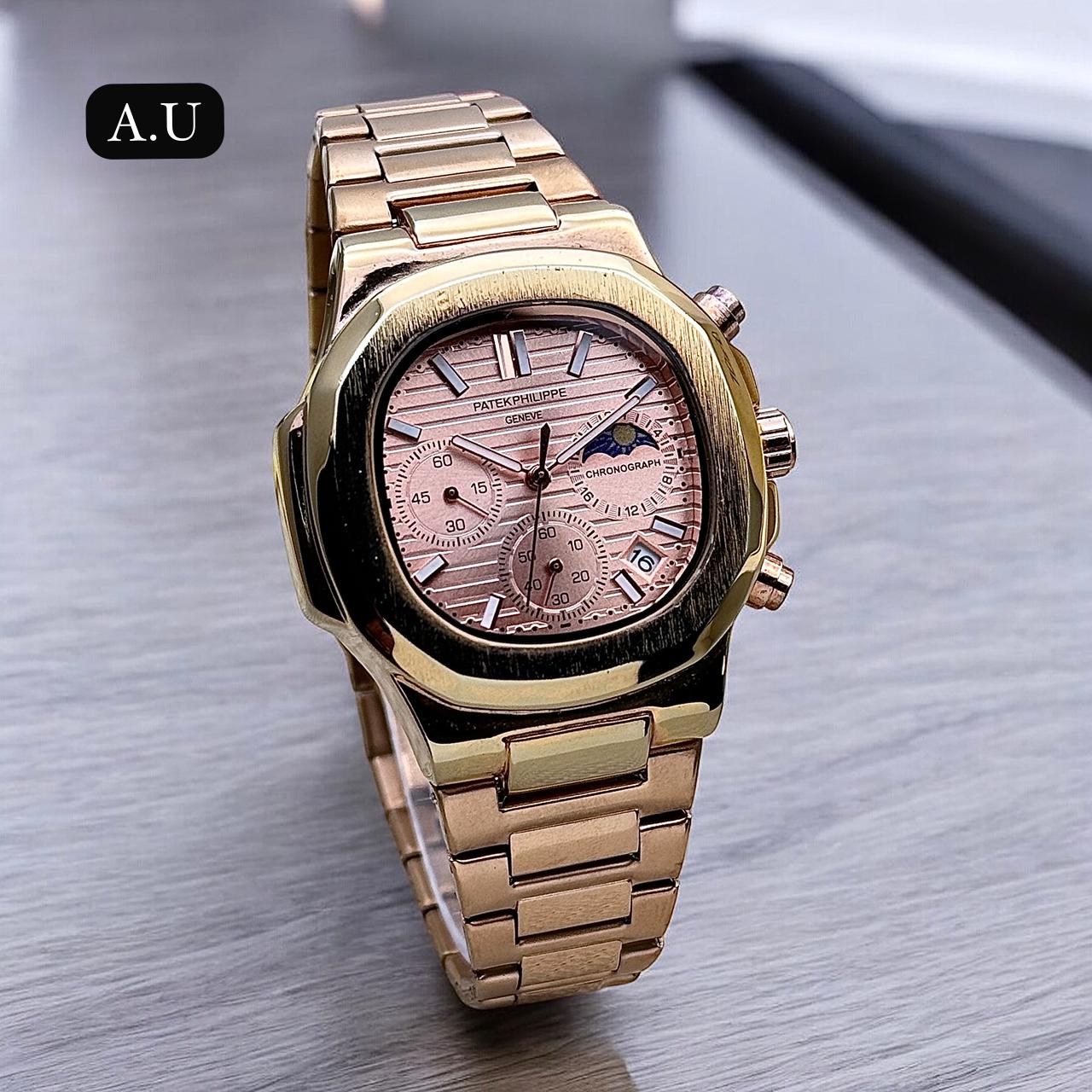 First Copy Watches Rose Gold Patek Philippe Watches For Mens