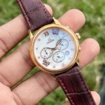 First Copy Omega Replica 7A Watches Rose Gold Body Leather Strap For Girls Women’s - Accessories | Buy Online at Best Price