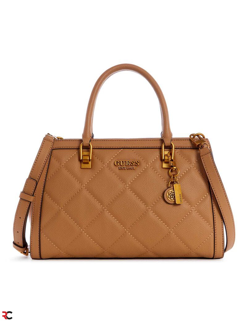 First Copy Replica High End Quality 7A Guess Abe Brown Handbags Crossbody Sling Bags For Girls