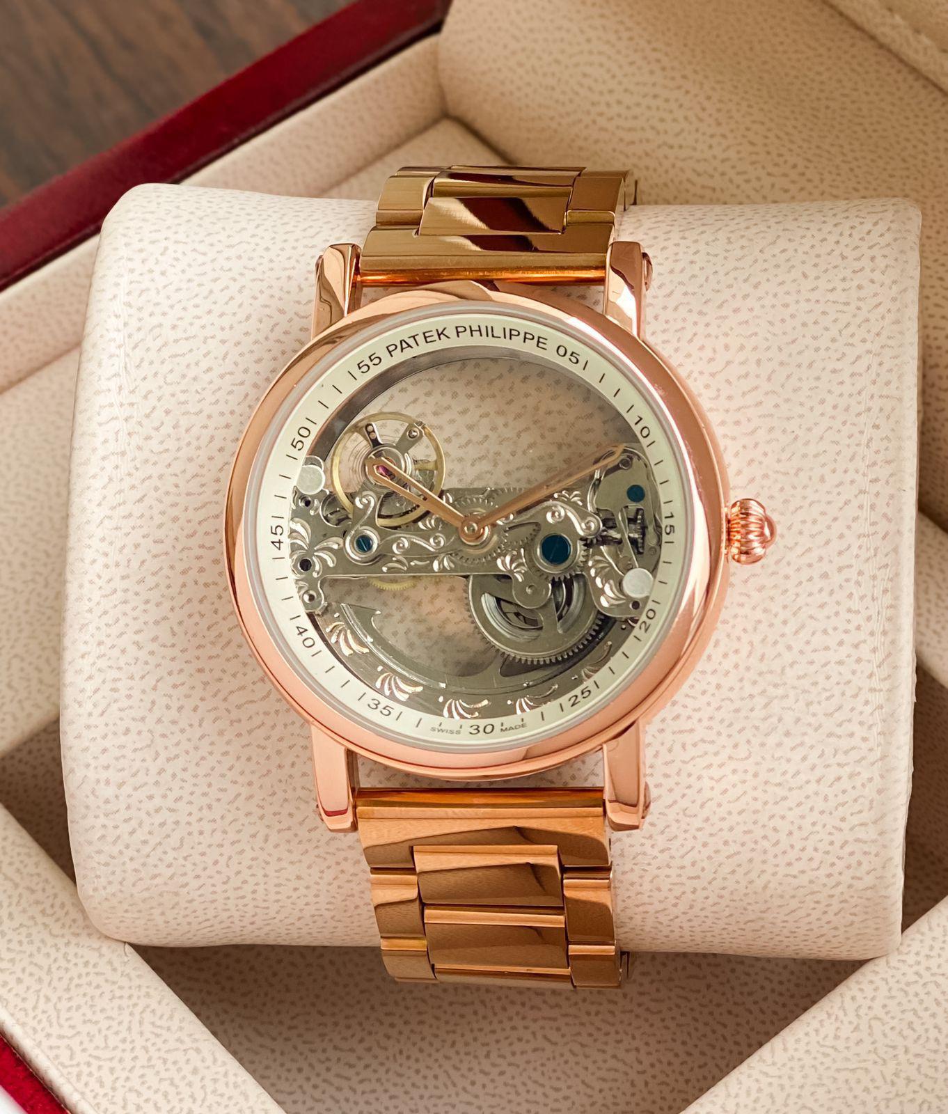 First Copy Patek Philippe Rose Gold Watches 7A Quality For Men’s