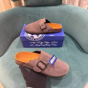 First Copy Shoes 7A Top Notch Quality Birkenstock Boston Premium Grey Suede