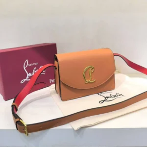 Christian Louboutin Loubi54 Brown Sling Bag (With Box)