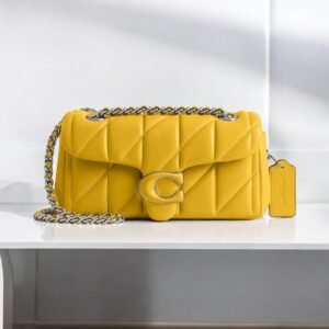 Coach Tabby 26 Yellow Quilted Sling Bag (With Box)