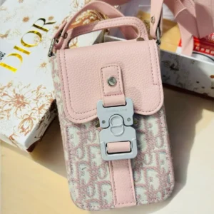 Dior Saddle Pink Vertical Pouch Sling Bag (With Box) - Accessories | Buy Online at Best Price