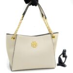 Tory Burch Britten White Tote Bag - Accessories | Buy Online at Best Price