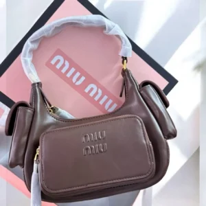 Miu Miu Nappa Dark Brown Shoulder Bag (With Box) - Accessories | Buy Online at Best Price