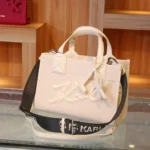 Karl Lagerfeld K/SKUARE White Color Grainy Small Tote Bag (With Box) - Accessories | Buy Online at Best Price