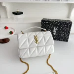 Ysl Cassandra Mattelasse White Crossbody Bag With Box - Accessories | Buy Online at Best Price