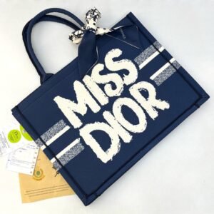 Christian Dior Miss Dior Blue Book Tote (With Box) - Accessories | Buy Online at Best Price