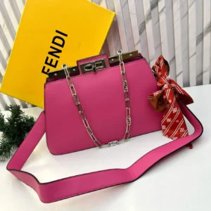 Fendi Pekaboo Cut Pink Shoulder Bag (With Box) - Accessories | Buy Online at Best Price