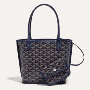 Goyard Anjou Mini Inside Out Blue Tote