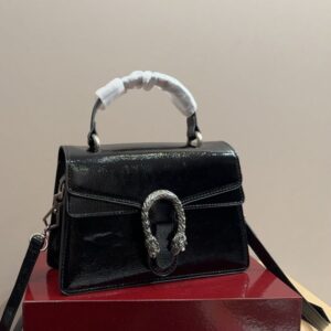Gucci Dionysus Top Handle Black Shinny Handbag (With Box) - Accessories | Buy Online at Best Price