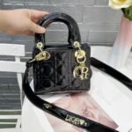 Lady Dior Black Patent Small Handbag (With Box) - Accessories | Buy Online at Best Price