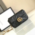 Gucci Marmont Mini Black Sling Bag (With Double Box) - Accessories | Buy Online at Best Price