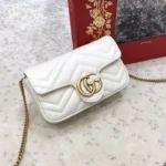 Gucci Marmont Mini White Sling Bag (With Double Box) - Accessories | Buy Online at Best Price