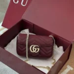 Gucci Marmont Mini Wine Sling Bag (With Double Box) - Accessories | Buy Online at Best Price