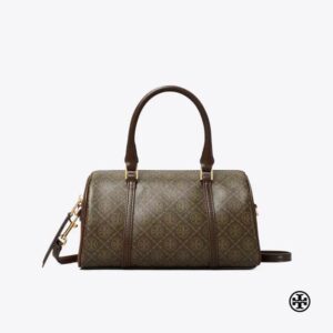 Tory Burch Jacquard Coffee Boston Bag - Accessories | Buy Online at Best Price