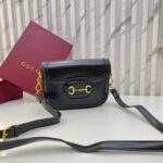 Gucci Mini 1955 Black Horsebit Sling Bag (With Box) - Accessories | Buy Online at Best Price