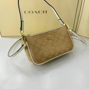 Coach Appricot White Shoulder Bag (With Box) - Accessories | Buy Online at Best Price