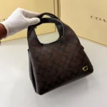 Coach Lana Coach Print Coffee Black Color Shoulder Bag (With Box) - Accessories | Buy Online at Best Price