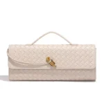 Bottega Veneta Off White Long Andiamo Clutch Bag (With Box) - Accessories | Buy Online at Best Price