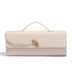 Bottega Veneta Off White Long Andiamo Clutch Bag (With Box) - Accessories | Buy Online at Best Price