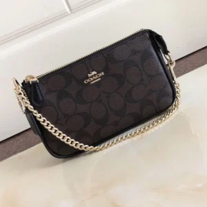 Coach Signature Coffee Black Shoulder Bag (With Box) - Accessories | Buy Online at Best Price
