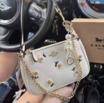 Coach Nolita 19 White Flower Shoulder Bag (With Box) - Accessories | Buy Online at Best Price