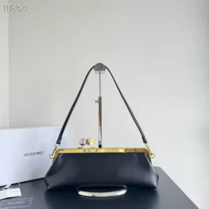 Jacquemus Salon Black Clutch Bag (With Box)