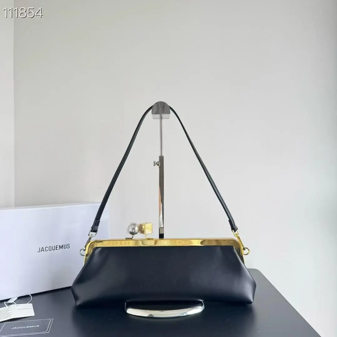 Jacquemus Salon Black Clutch Bag (With Box)