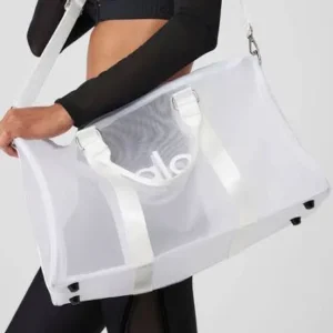 Alo Yoga Sheer White Duffle Bag - Accessories | Buy Online at Best Price